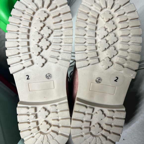 Thereabouts NEW size 2 kid suede fur boots pink kids girl comfy warm fur rose 2Y - Picture 5 of 6